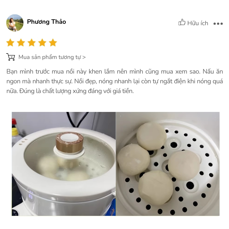 Chị Phương Thảo review nồi điện đa năng OIDIRE 1,8L ODI06A: Chất lượng xứng đáng với giá tiền