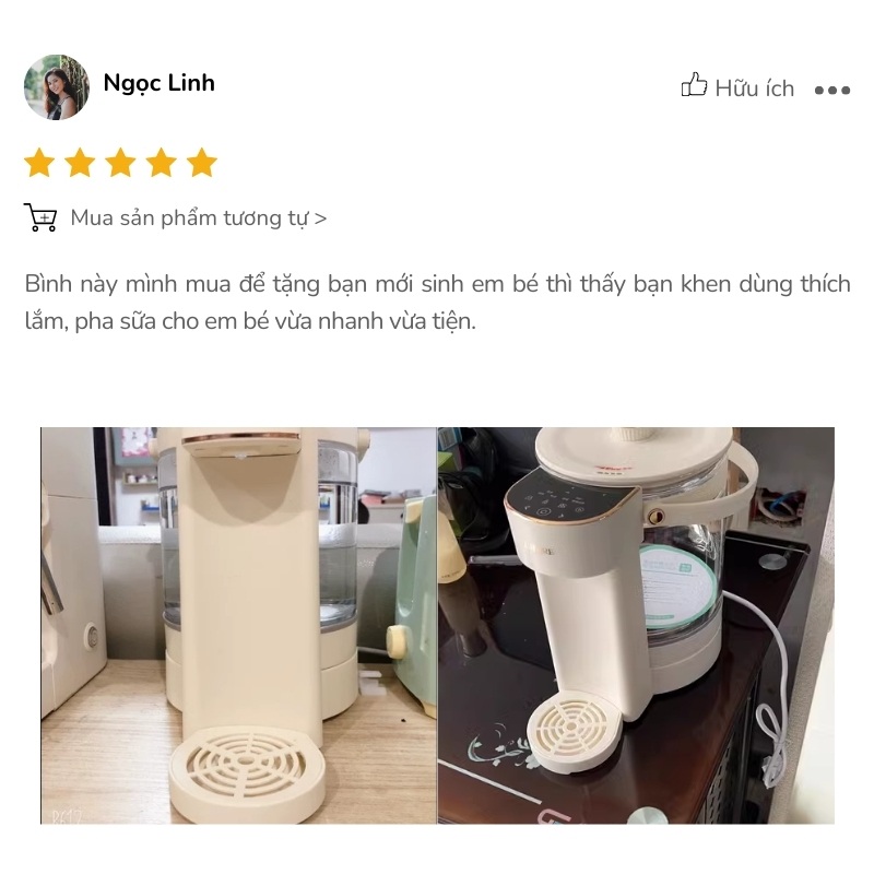 Review bình thủy điện OIDIRE 2.5L ODI01A từ chị Ngọc Linh