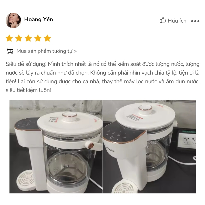 Review bình thủy điện OIDIRE 2.5L ODI01A từ chị Hoàng Yến