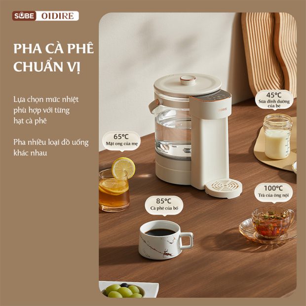 Bình thủy điện ODI01A pha cà phê chuẩn “barista”