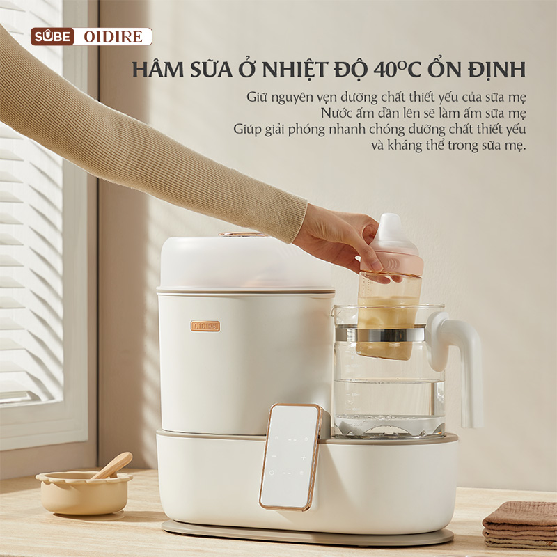 chức năng máy hâm sữa OIDIRE ODI02A