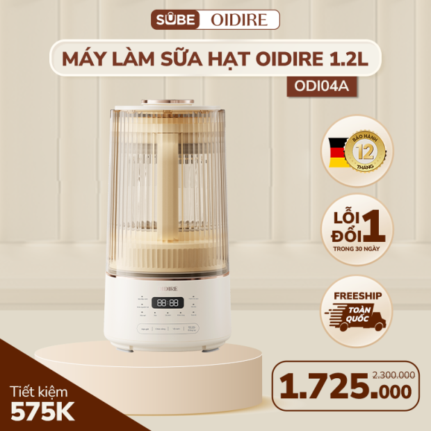 Máy làm sữa hạt OIDIRE 1.2L ODI04A