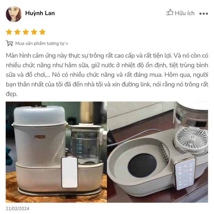 review máy hâm sữa OIDIRE ODI02A