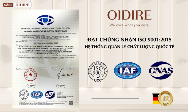 Hệ thống quản lý chất lượng theo tiêu chuẩn ISO 9001:2015