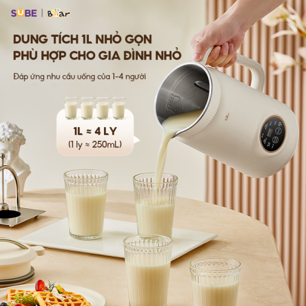 Máy làm sữa hạt Bear SB-SH09Q dung tích 1L