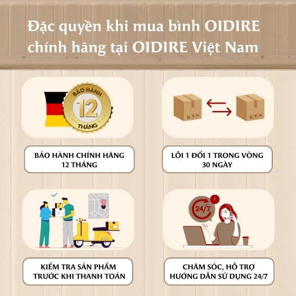 Mua bình OIDIRE tại OIDIRE Việt Nam