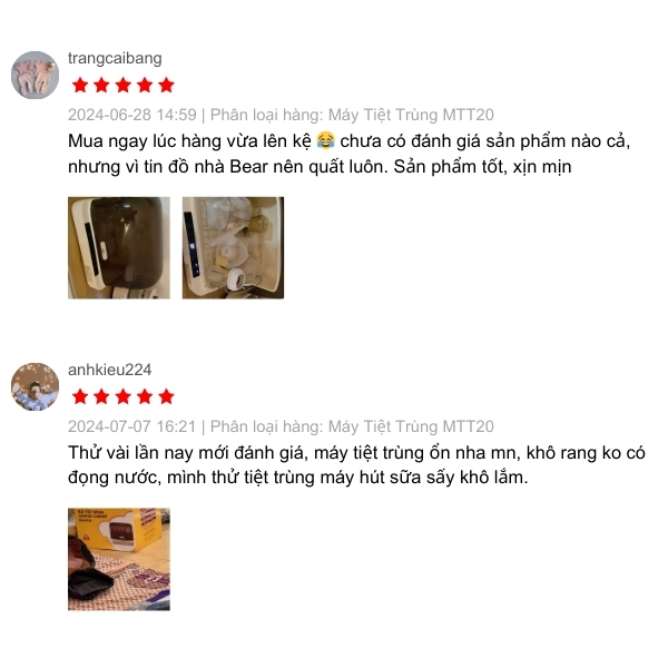 review máy tiệt trùng sấy khô