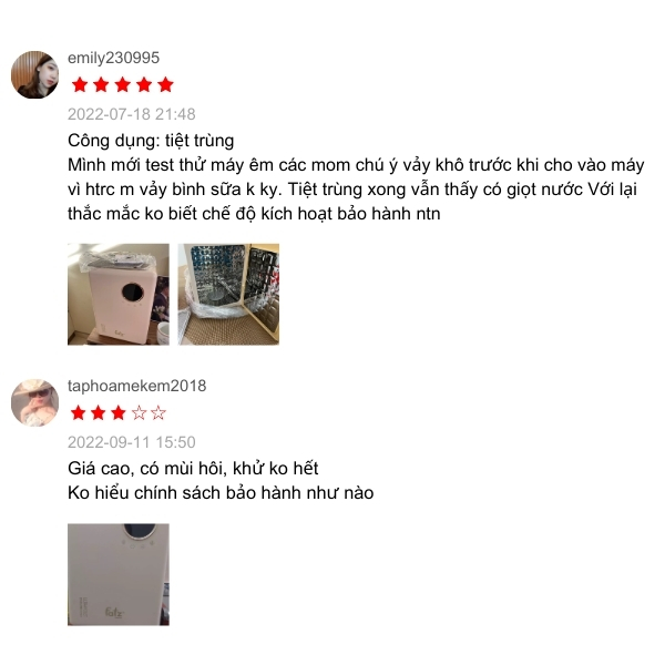 review máy tiệt trùng sấy khô