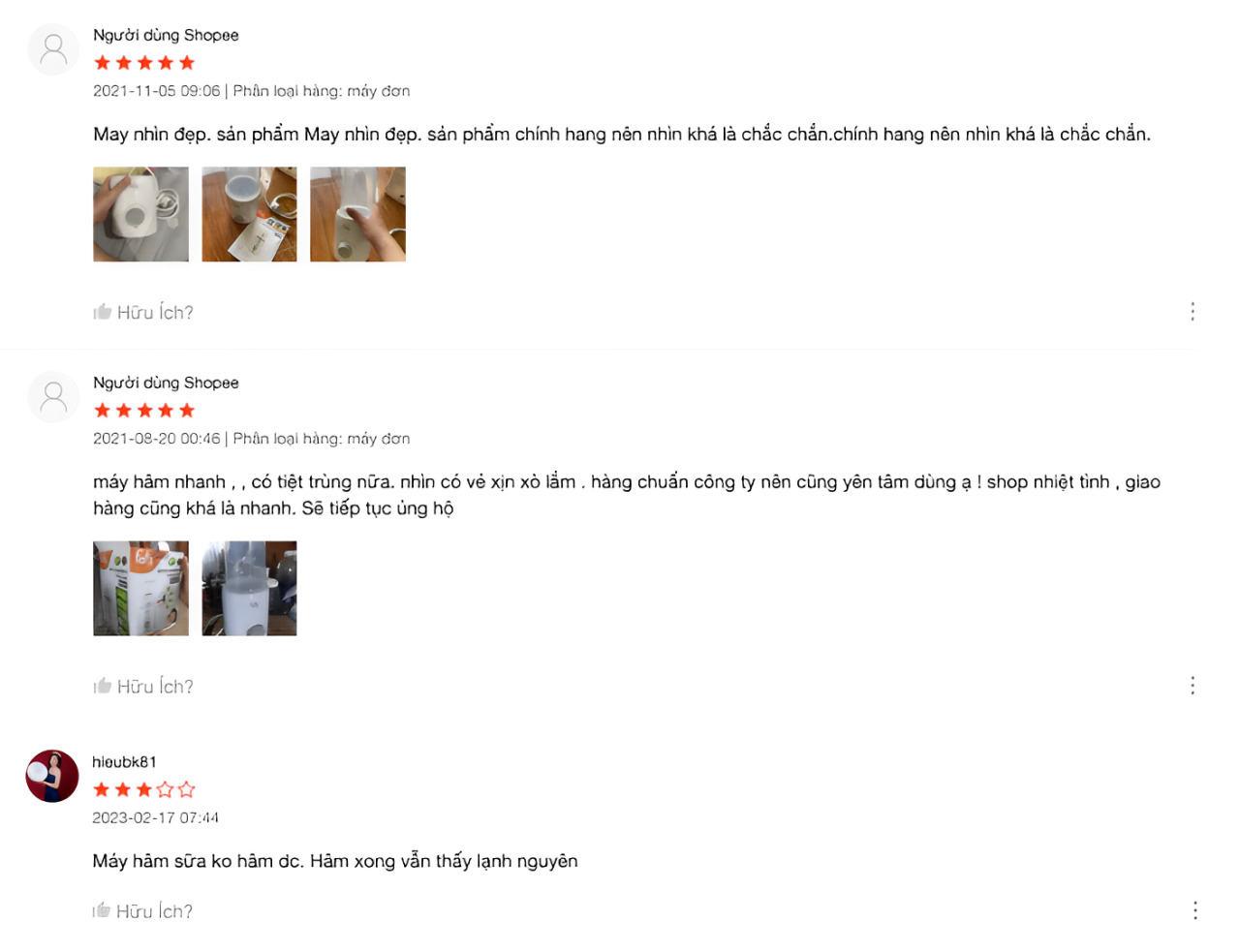 review máy hâm sữa