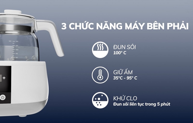 Máy hâm sữa không tốn điện nếu mẹ chọn đúng chức năng sử dụng