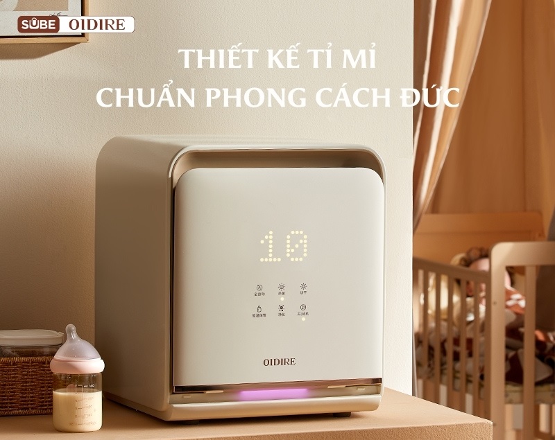 Máy tiệt trùng OIDIRE có thiết kế tốt, vừa đẹp vừa hiện đại