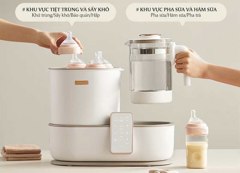 So sánh về các chức năng của máy tiệt trùng OIDIRE