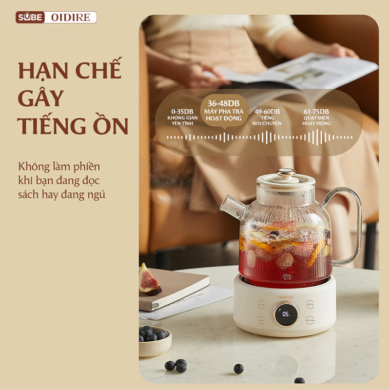 Bình pha trà thủy tinh chịu nhiệt OIDIRE ODI05A